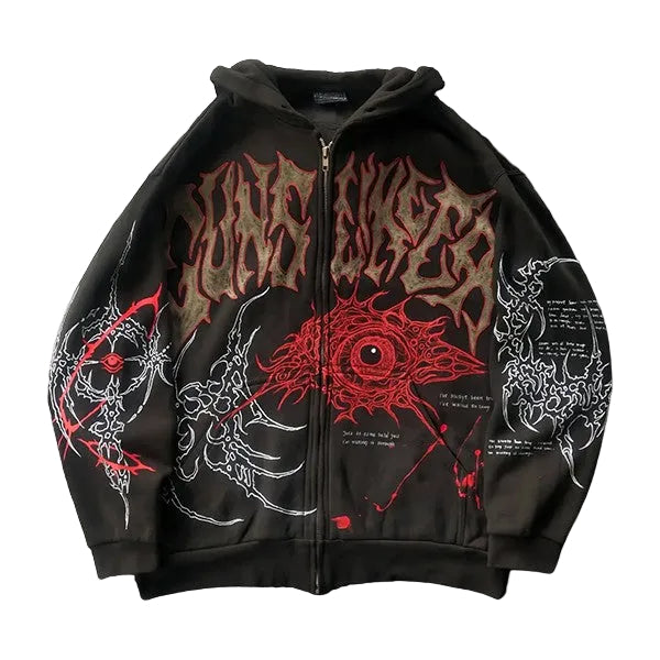 Fashion Casual Printed Polyester Sweater