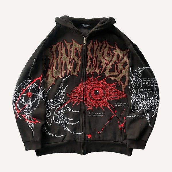 Fashion Casual Printed Polyester Sweater