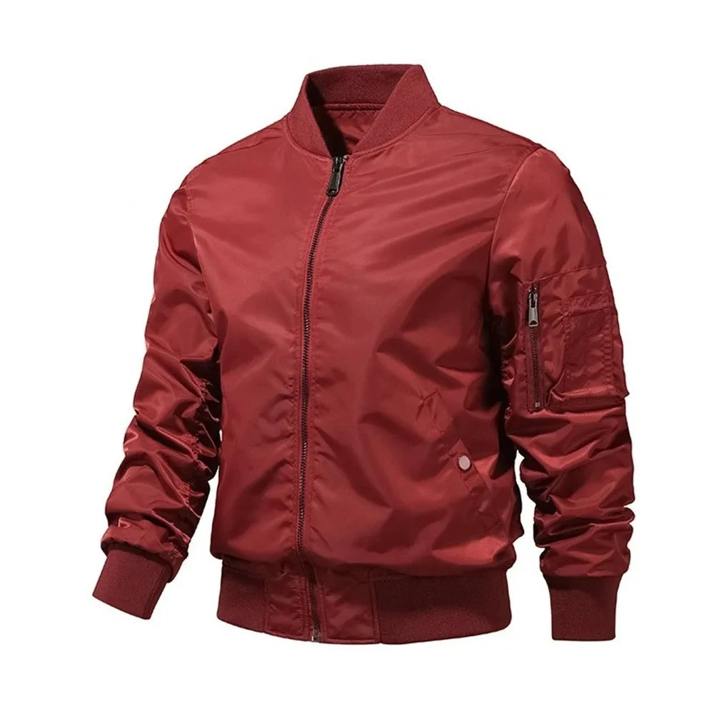 Solid Color Jacket Men Fashion