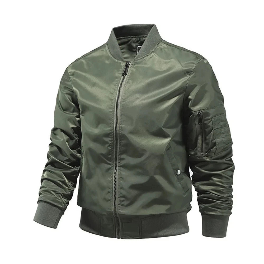 Solid Color Jacket Men Fashion