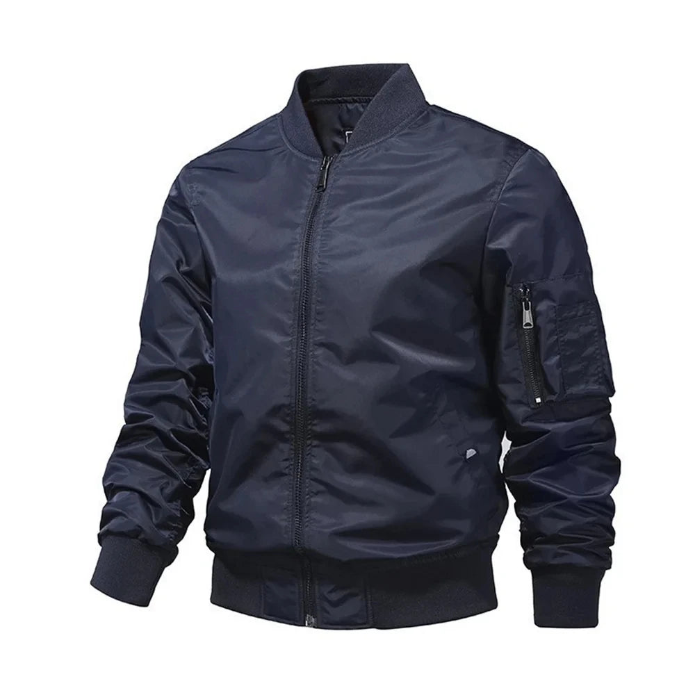 Solid Color Jacket Men Fashion