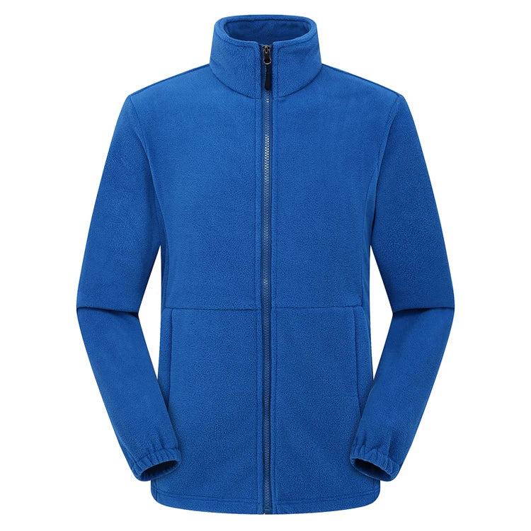 Soft Polar Fleece Jacket with Pockets Lightweight Outdoor Recreation Full Zip Coat