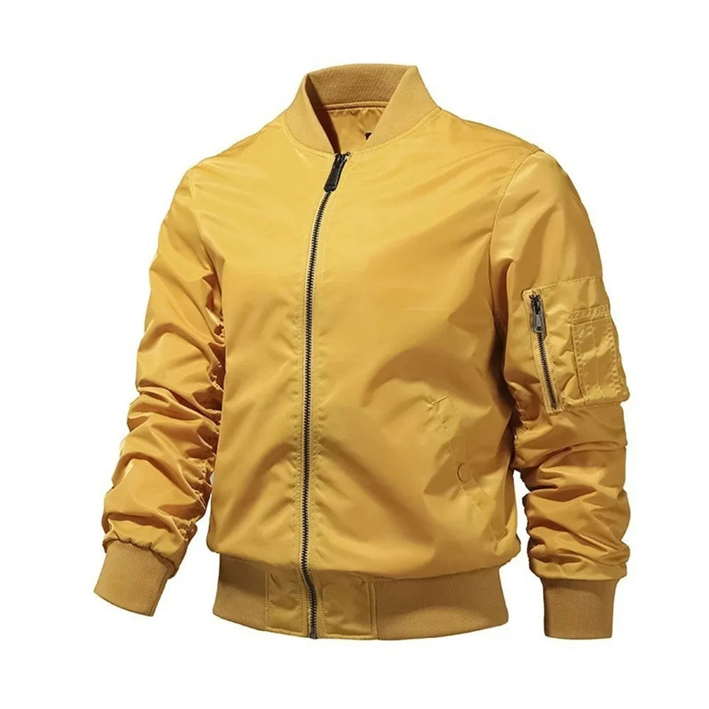 Solid Color Jacket Men Fashion
